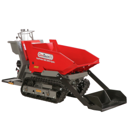 GeoPorter 650 DHS Hydro telaketjukärry 650 kg 9 HP hydraulinen dumper lava