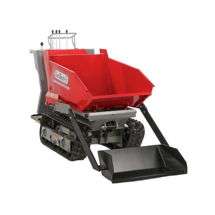 GeoPorter 650 DHS Hydro telaketjukärry, 650 kg, 9 HP, hydraulinen dumper-lava