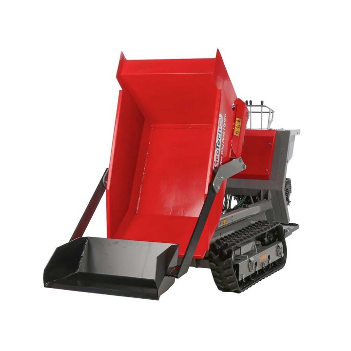 GeoPorter 650 DHS Hydro telaketjukärry, 650 kg, 9 HP, hydraulinen dumper-lava