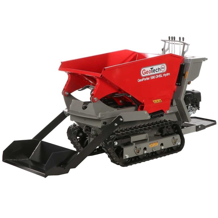 GeoPorter 580 DHSL Hydro telavetoinen moottorikärry, 9 HP, hydraulinen pantograf-lava
