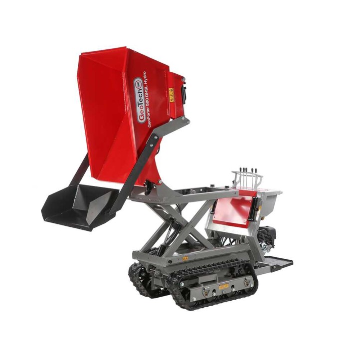 GeoPorter 580 DHSL Hydro telavetoinen moottorikärry, 9 HP, hydraulinen pantograf-lava