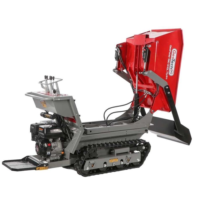 GeoPorter 580 DHSL Hydro telavetoinen moottorikärry, 9 HP, hydraulinen pantograf-lava