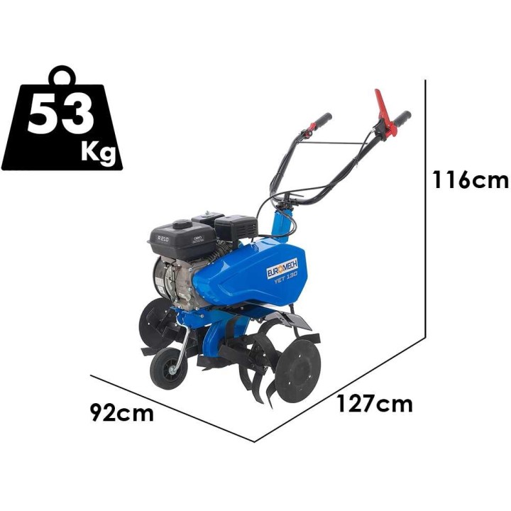 EuroMech YET 130 motojyrsin, 7 HP, Yagmur R210, 90 cm