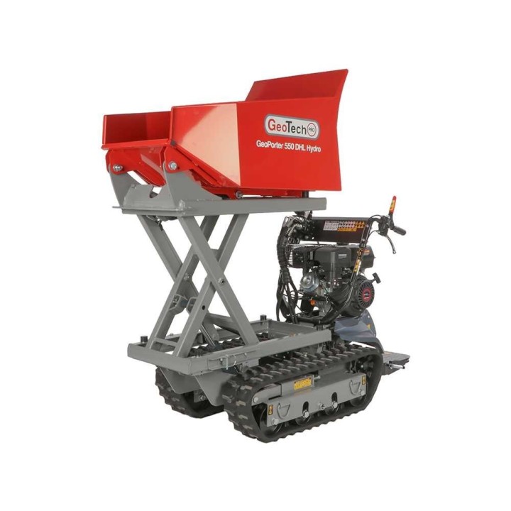 GeoTech Pro GeoPorter 550 DHL Hydro teladumper, 9 HP, 500 kg, hydraulinen lava