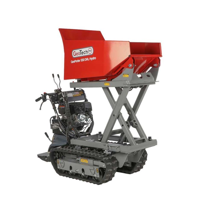 GeoTech Pro GeoPorter 550 DHL Hydro teladumper, 9 HP, 500 kg, hydraulinen lava