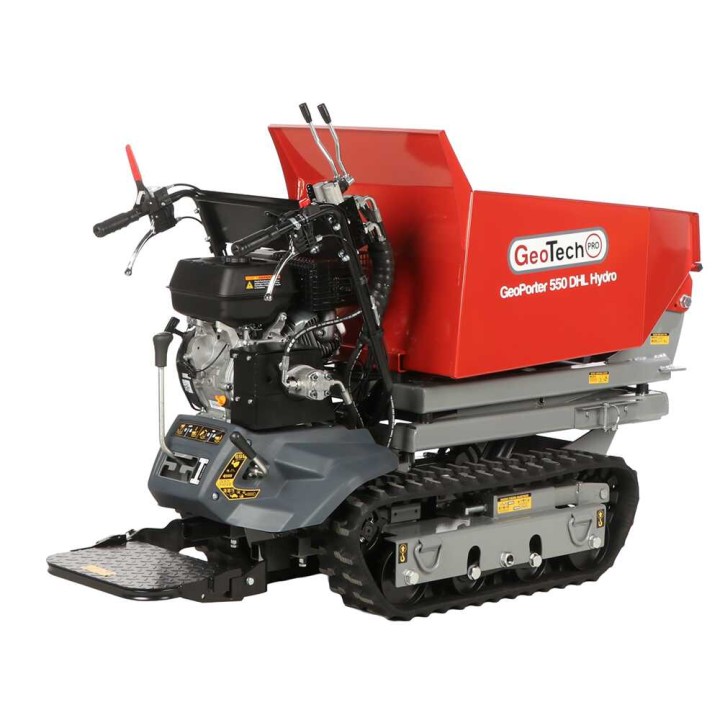 GeoTech Pro GeoPorter 550 DHL Hydro teladumper, 9 HP, 500 kg, hydraulinen lava