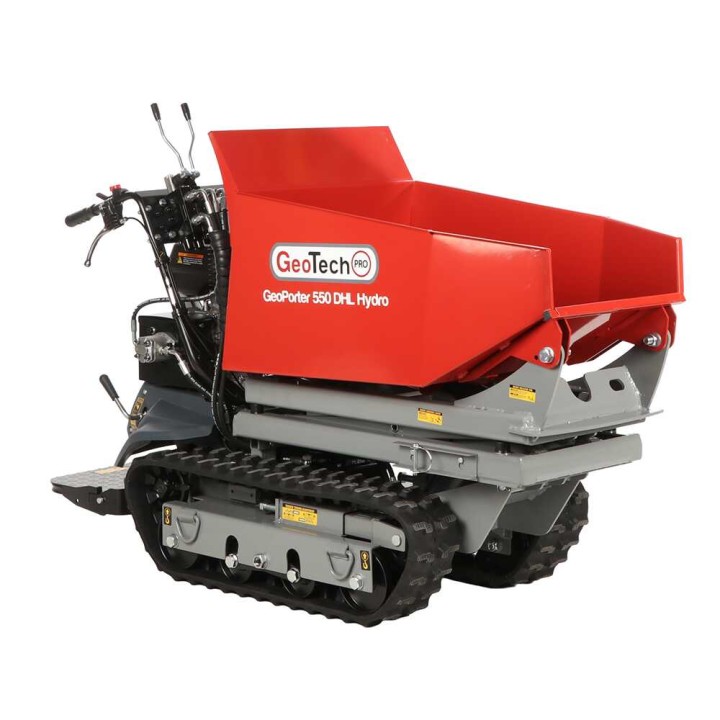 GeoTech Pro GeoPorter 550 DHL Hydro teladumper, 9 HP, 500 kg, hydraulinen lava