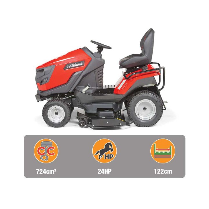 Snapper STX122 ajoleikkuri, 122 cm, Briggs&Stratton 724 cm³, 24 HP