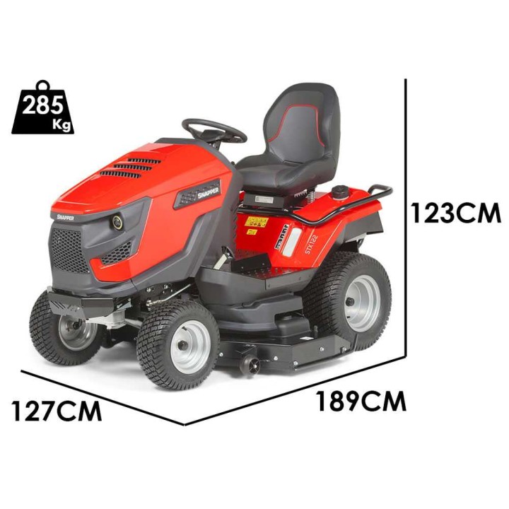 Snapper STX122 ajoleikkuri, 122 cm, Briggs&Stratton 724 cm³, 24 HP, silppurileikkuu