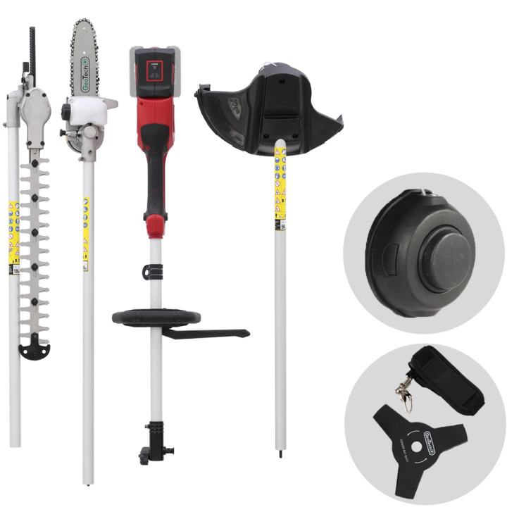 GeoTech X Line MT 40V akkukäyttöinen monitoimityökalu raivaussaha ketjusaha ja pensasleikkuri 40 V