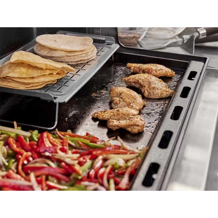 Weber 6792 suuri plancha Genesis 400 -grilleihin, emaloitu valurauta, 62,5 × 48 cm