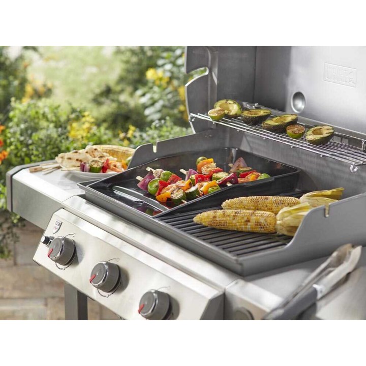 Weber 7665 Deluxe -grillilevy Genesis II 300/400/600 -sarjoille, emaloitu valurauta