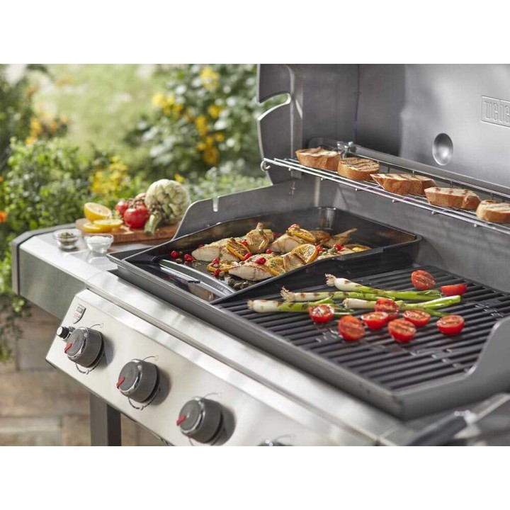 Weber 7665 Deluxe -grillilevy Genesis II 300/400/600 -sarjoille, emaloitu valurauta