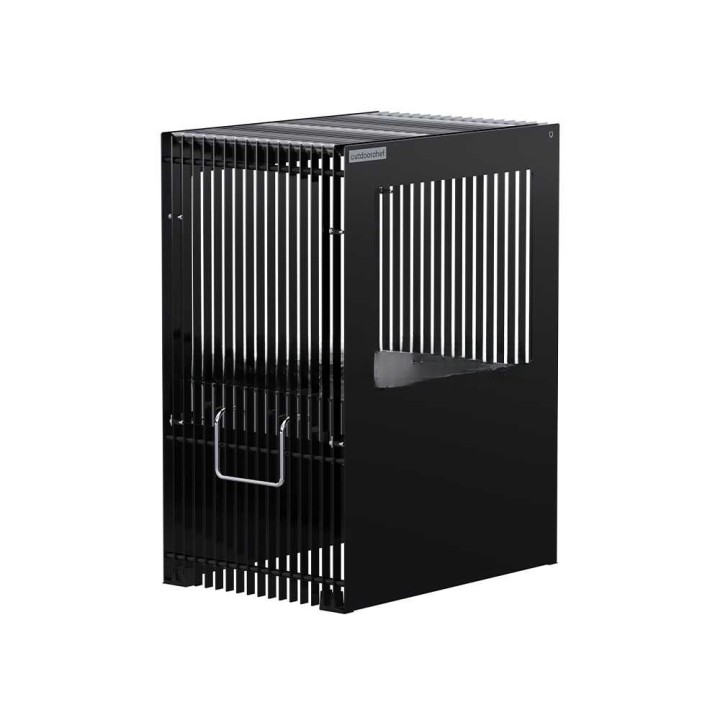 Outdoorchef Firepit puu- ja hiiligrilli sekä ulkotulisija, ruostumaton teräs, 62 × 44,5 cm