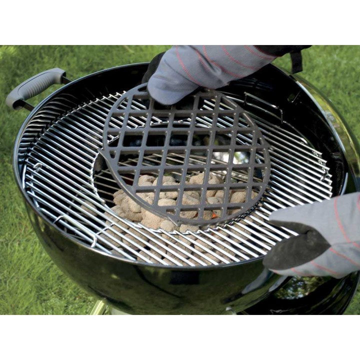 Weber 8834 parilaritilä Gourmet BBQ System -grilleihin, emaloitu valurauta, 30 × 30 cm