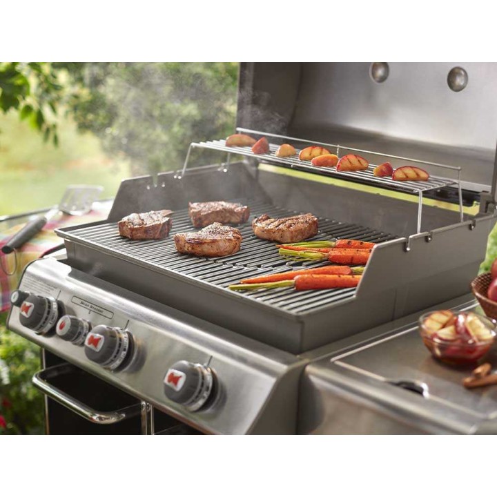 Weber 8834 parilaritilä Gourmet BBQ System -grilleihin, emaloitu valurauta, 30 × 30 cm