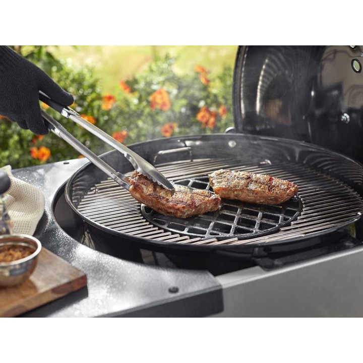 Weber 8834 parilaritilä Gourmet BBQ System -grilleihin, emaloitu valurauta, 30 × 30 cm