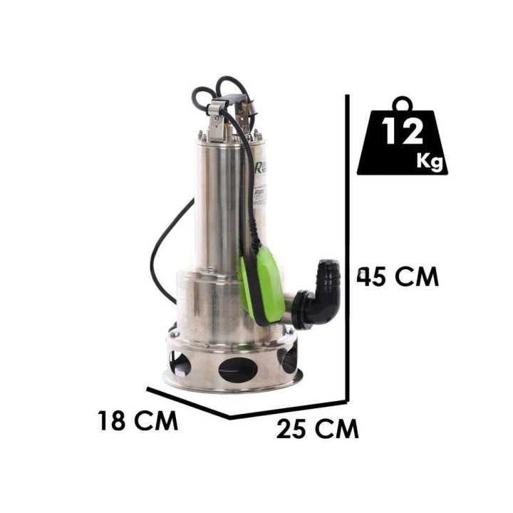 Ribimex PRPVC552V uppopumppu likavedelle, 550 W, 230 V