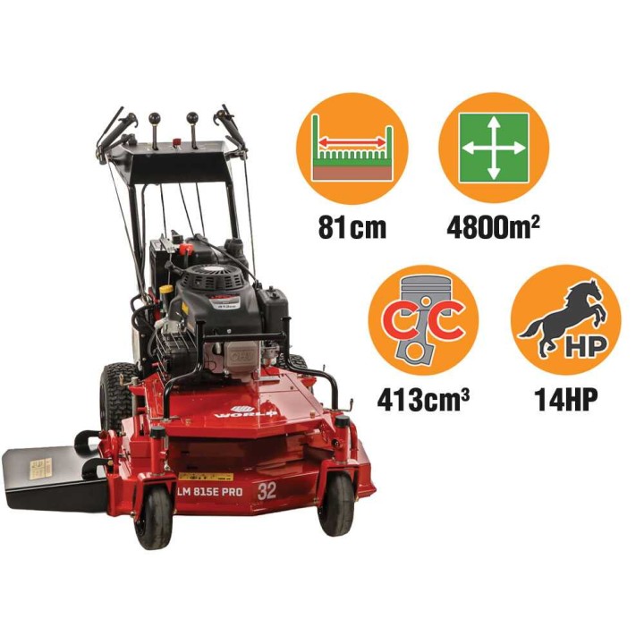 Blue Bird LM 815E PRO ruohonleikkuri, 81 cm, 14 HP, sähköinen käynnistys