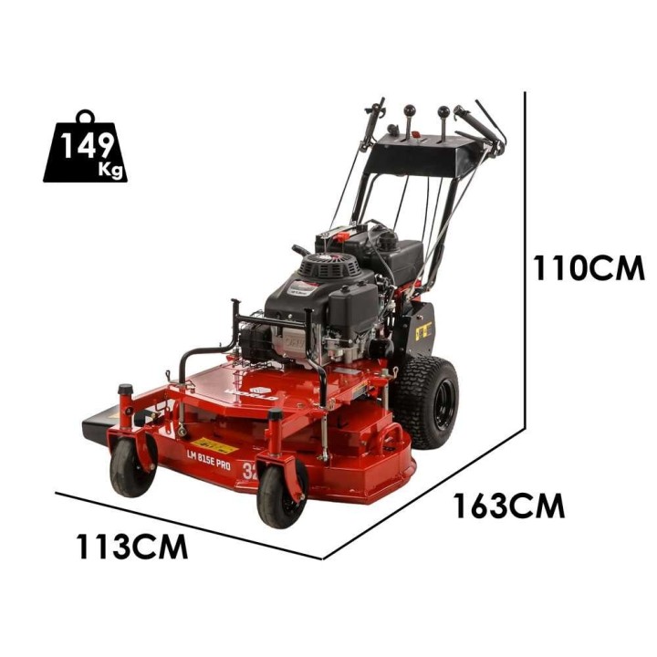 Blue Bird LM 815E PRO ruohonleikkuri, 81 cm, 14 HP, sähköinen käynnistys