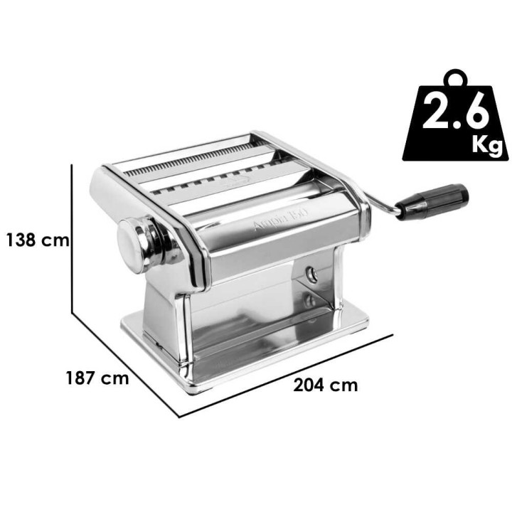 Marcato Ampia 150 pastakone, 150 mm, käsikäyttöinen, kromattu teräs