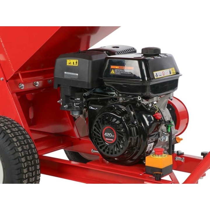 Attila ATS 1300 DL biotrituratori oksille, Loncin 420 cm³, 15 HP, 2 terää