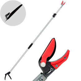 Ausonia 035131 teleskooppiset oksasakset ja oksasaha 192 302 cm