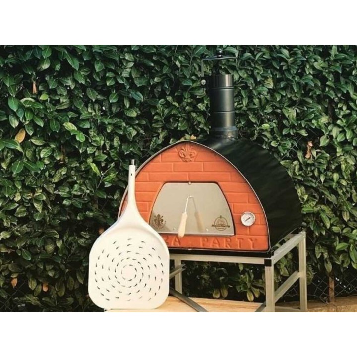 Pizza Party 70x70 puulämmitteinen pizza-uuni, 60 × 60 cm, 550 °C