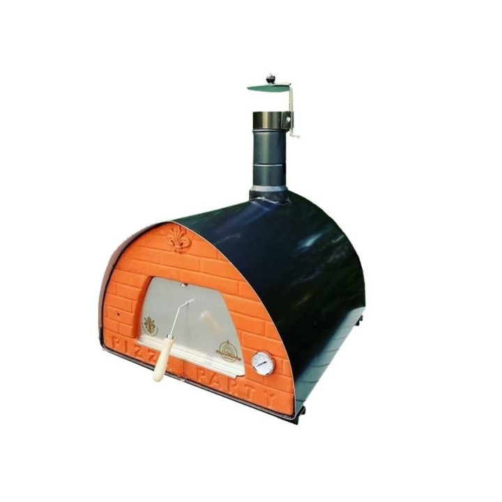 Pizza Party 70x70 puulämmitteinen pizza-uuni, 60 × 60 cm, 550 °C