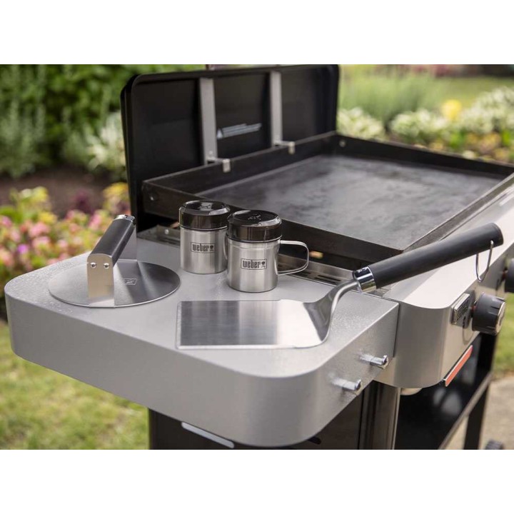 Weber 3401364 smashed burger -tarvikekit, ruostumaton teräs, 41 × 23,5 × 8,5 cm