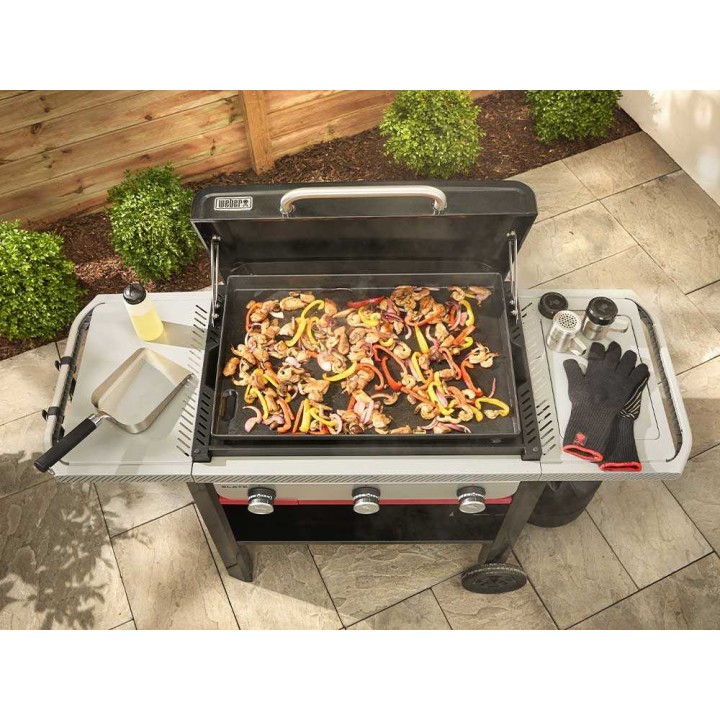 Weber 3401364 smashed burger -tarvikekit, ruostumaton teräs, 41 × 23,5 × 8,5 cm