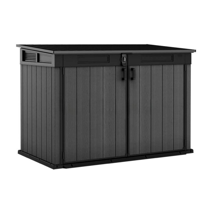 Keter Cortina Mega ulkosäilytin puutarhatyökaluille, 2 020 l, 190,5 × 109,3 × 132,5 cm