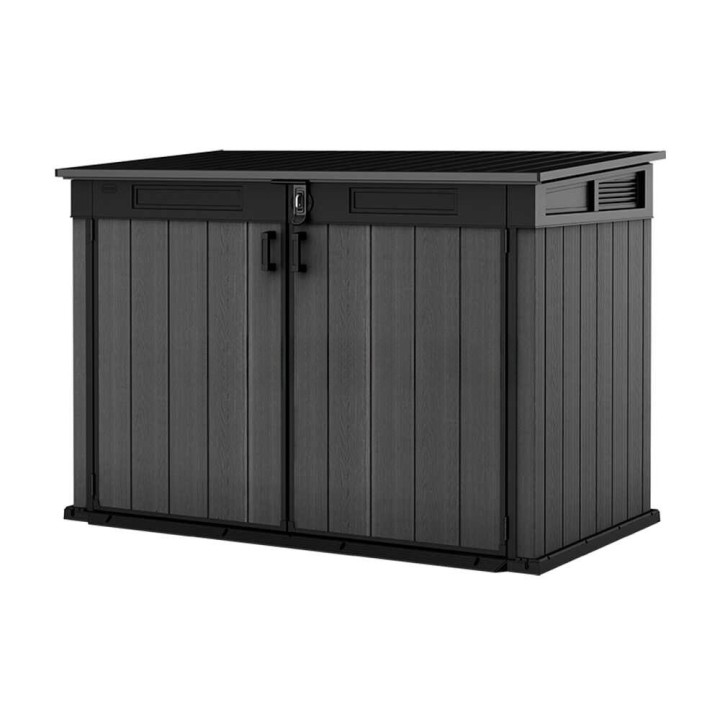 Keter Cortina Mega ulkosäilytin puutarhatyökaluille, 2 020 l, 190,5 × 109,3 × 132,5 cm