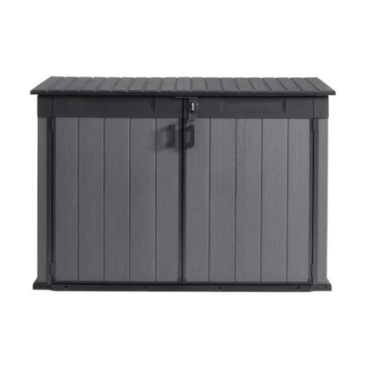 Keter Cortina Mega ulkosäilytin puutarhatyökaluille, 2 020 l, 190,5 × 109,3 × 132,5 cm