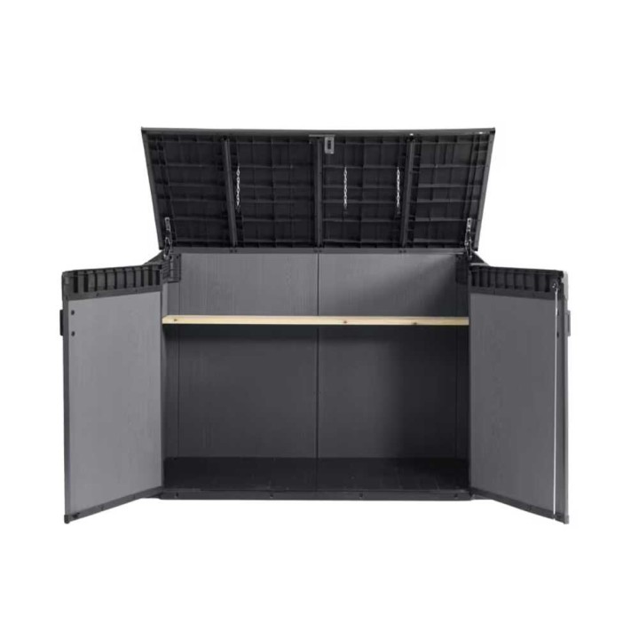 Keter Cortina Mega ulkosäilytin puutarhatyökaluille, 2 020 l, 190,5 × 109,3 × 132,5 cm