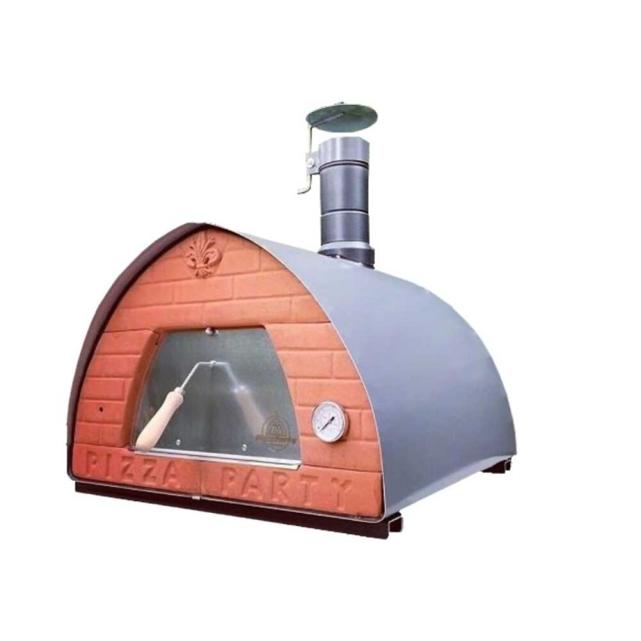 Pizza Party 70x70 Pietra puulämmitteinen pizza-uuni, 60 × 60 cm, 550 °C
