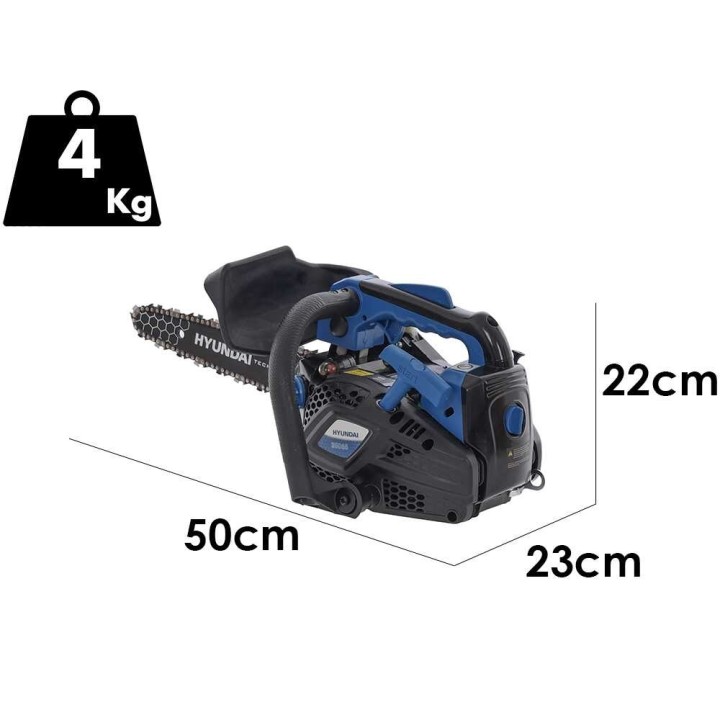 Hyundai CS2500-5-10 karsintasaha, 25 cm carving-terä, 25,4 cm³, 1 HP