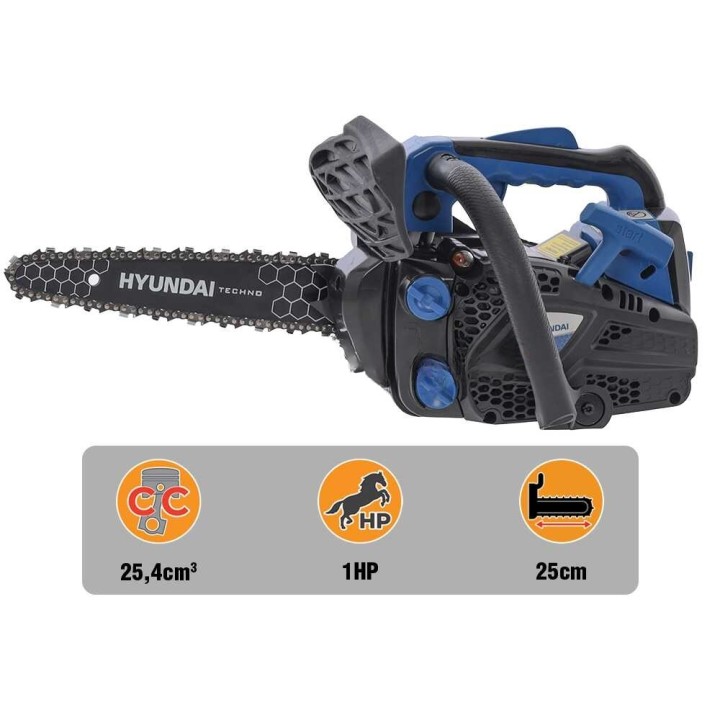 Hyundai CS2500-5-10 karsintasaha, 25 cm carving-terä, 25,4 cm³, 1 HP