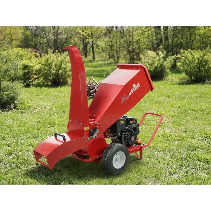 Attila ATS 1300 DLE -biotrituratori, Loncin 420 cm³, 15 HP, sähkökäynnistys