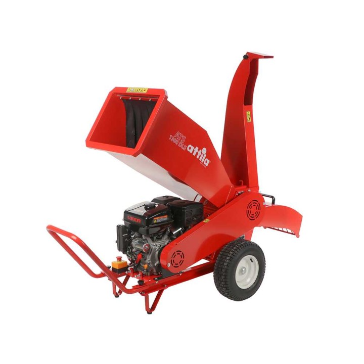 Attila ATS 1300 DLE -biotrituratori, Loncin 420 cm³, 15 HP, sähkökäynnistys
