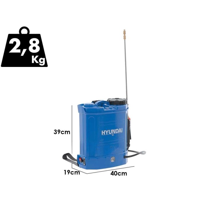 Hyundai KF-12C-7 akkuruisku, 12 l, 12 V, 8 Ah