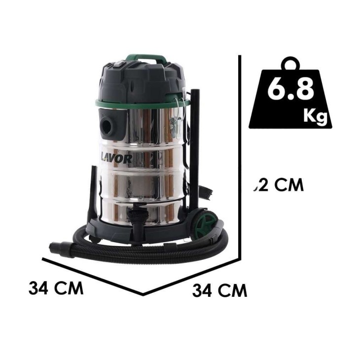 Lavor DOZZY POWER 30XS märkä- ja kuivaimuri, 30 l, 1 400 W, 230 V