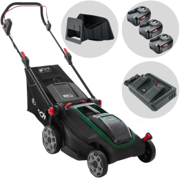 Bosch Rotak18V2 43 akkuruohonleikkuri 43 cm 36 V 3 akkua 50 l