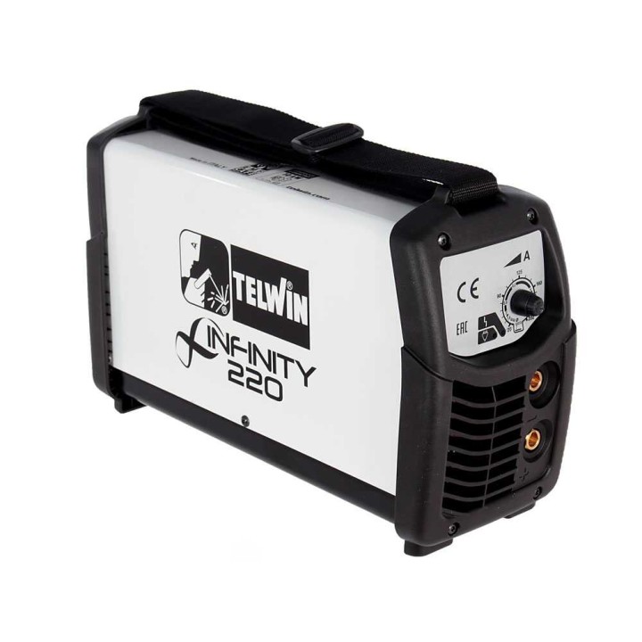 Telwin Infinity 220 invertterihitsauskone, MMA/TIG, 20–200 A, 230 V, varusteilla