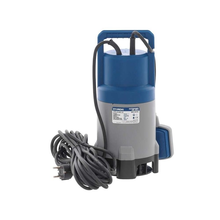Hyundai KCD750 uppopumppu kirkkaalle ja likaiselle vedelle, 750 W, 230 V