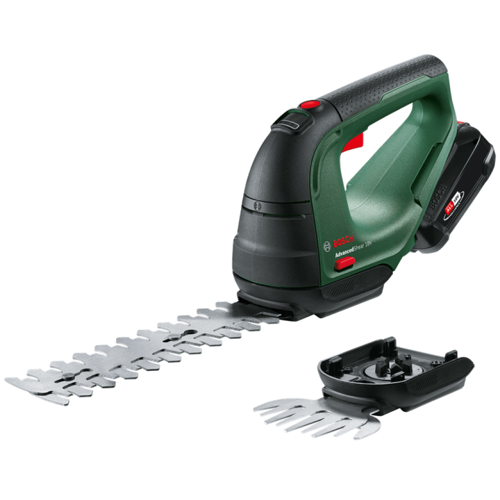 Bosch AdvancedShear18V akkusakset 18 V 2 5 Ah ruohon ja pensasaidan viimeistelyyn