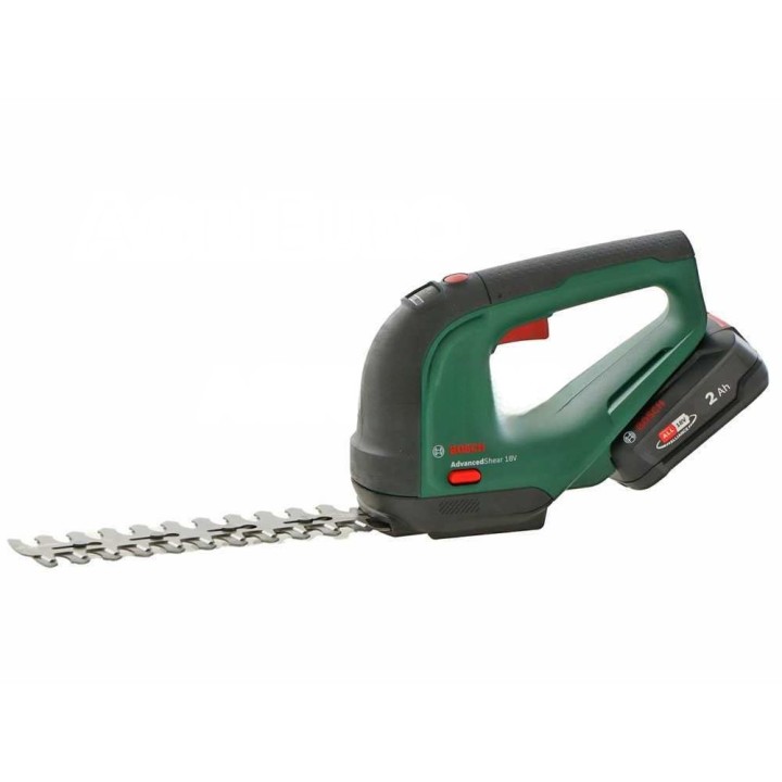 Bosch AdvancedShear18V akkukäyttöinen ruohosakset ja pensasleikkuri, 18 V, 2 Ah