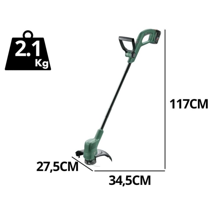 Bosch EasyGrassCut 18-230 akkuruohotrimmeri, 18 V, 2 Ah, 23 cm