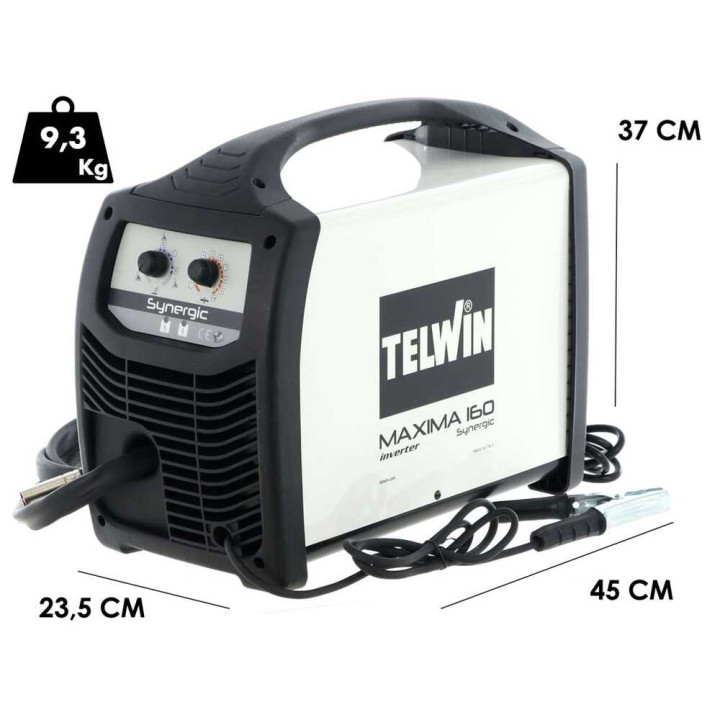 Telwin Maxima 160 Synergic lankainvertteri, MIG-MAG/FLUX, 20–150 A, 230 V