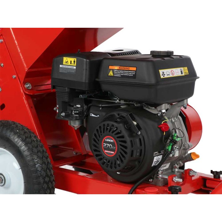 Attila ATS 900 DL oksasilppuri, Loncin 270 cm³, 9 HP, 2 poistovaihtoehtoa